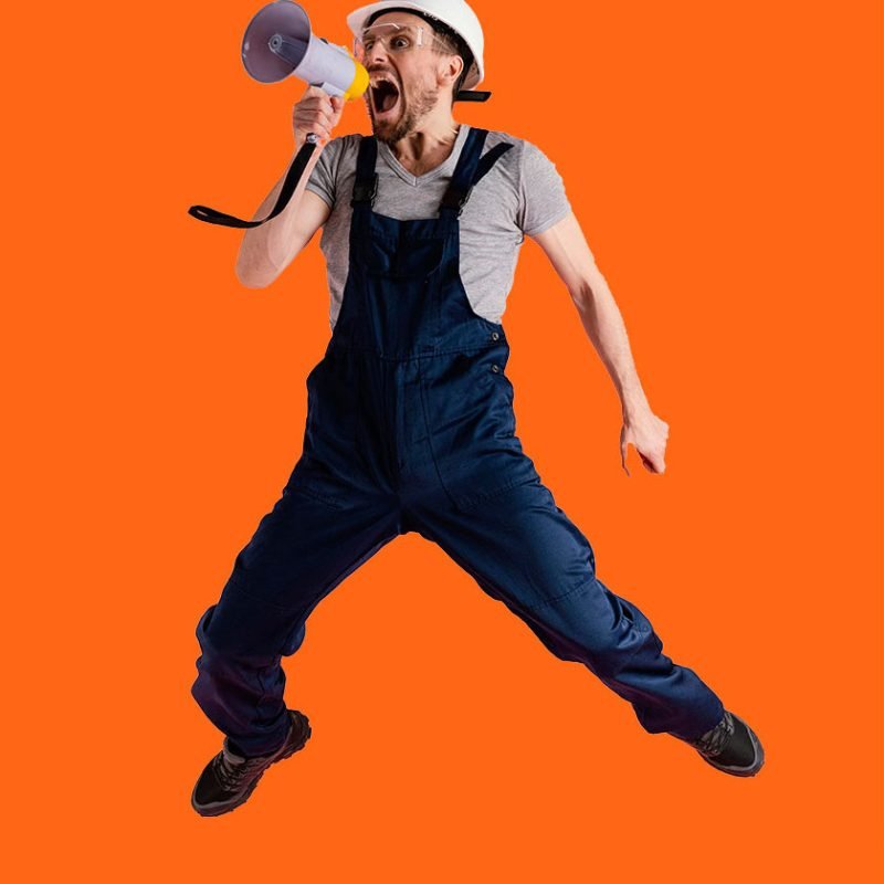portrait-engineer-man-jumping-with-megaphone